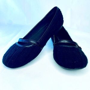 UnionBay Black Knit Flats